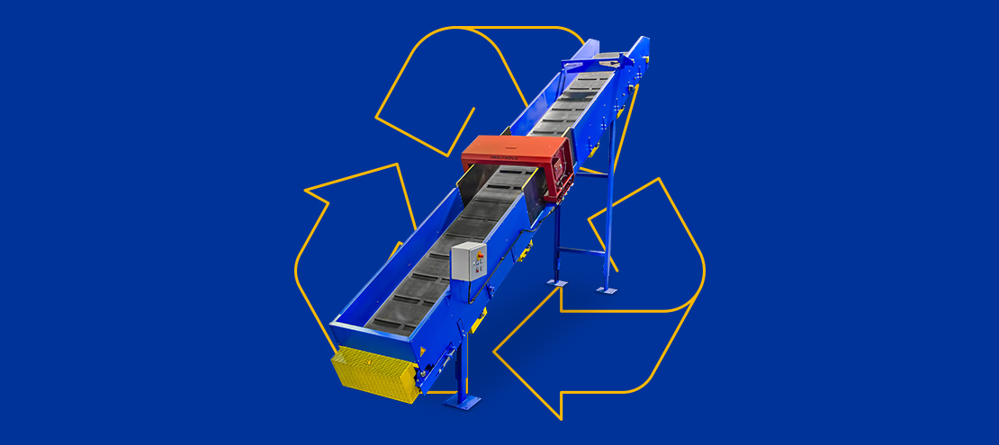 Convoyeurs pour installations de recyclage de Sikoplast Recycling